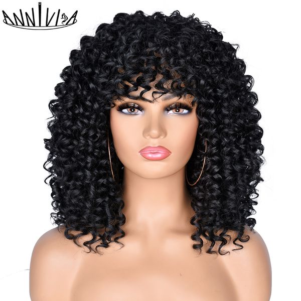 

14 short hair synthetic wig afro curly wigs for black white women omber glueless natural curly bob wig high temperature anniva