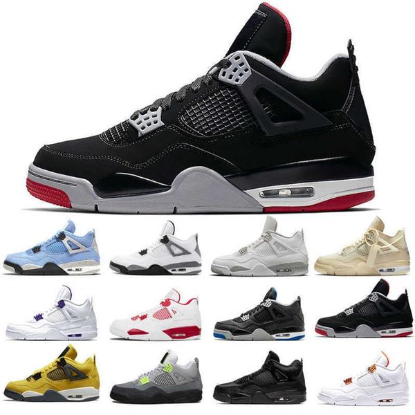 

new basketball shoes 4s man woman cat court purple university red neon bred alternate motorsport orange metallic white cement pure moneya44