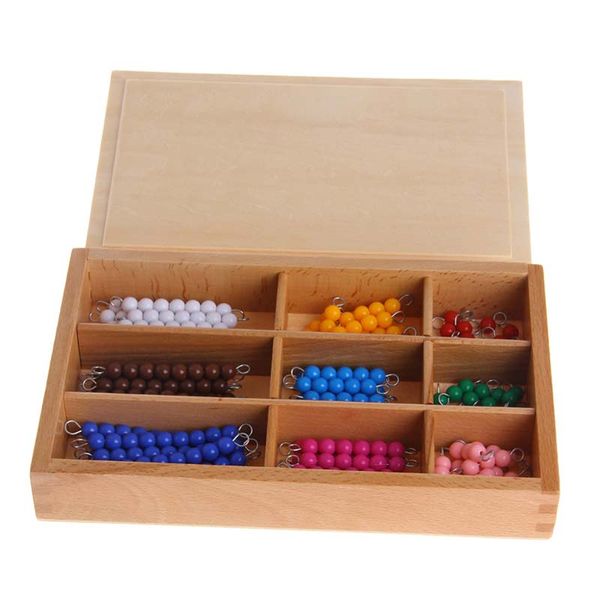 

Kids Toys Montessori Materials Wooden Educational Toy Colorful Check Board Beads Math Toys Early Childhood Preschool Education