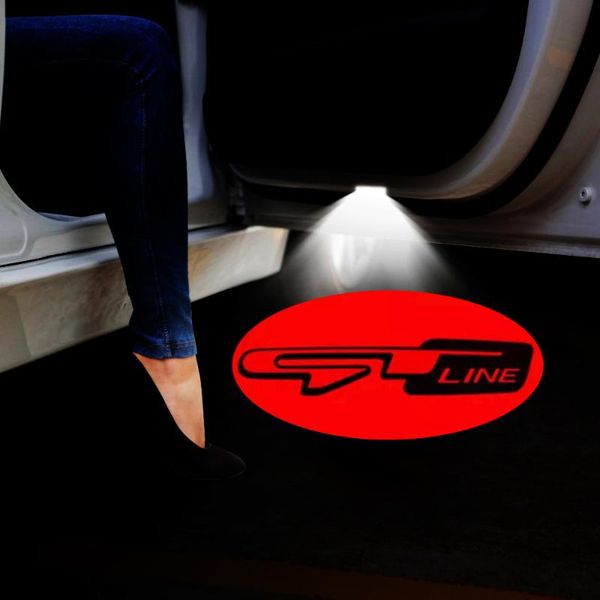 

emergency lights gt line logo projector lamp courtesy light for kia k5 optima 2010-2021 car styling gtline door welcome