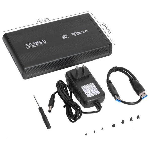 3,5-Zoll-SATA-zu-USB3.0-USB-2.0-Festplattengehäuse, SSD-Gehäuse, Festplattenadapter für externe Laufwerke
