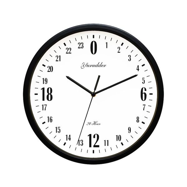 

wall clocks est 24 hour dial design 12 inches metal frame modern fashion decorative round clock