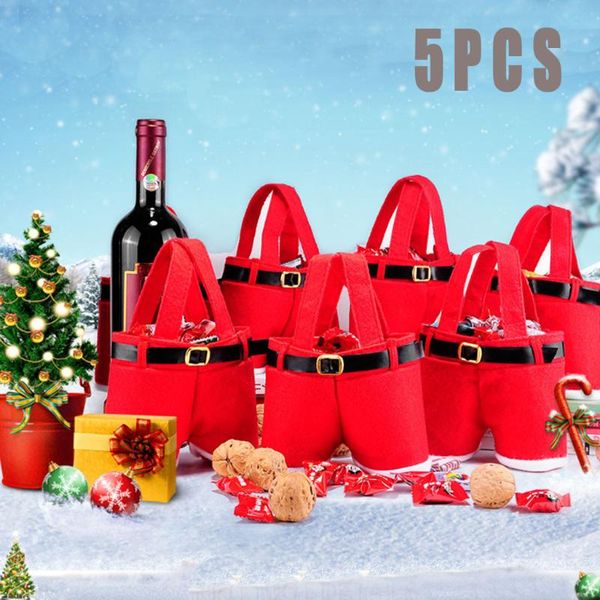 

christmas decorations gift bag wedding candy 5 pcs for home