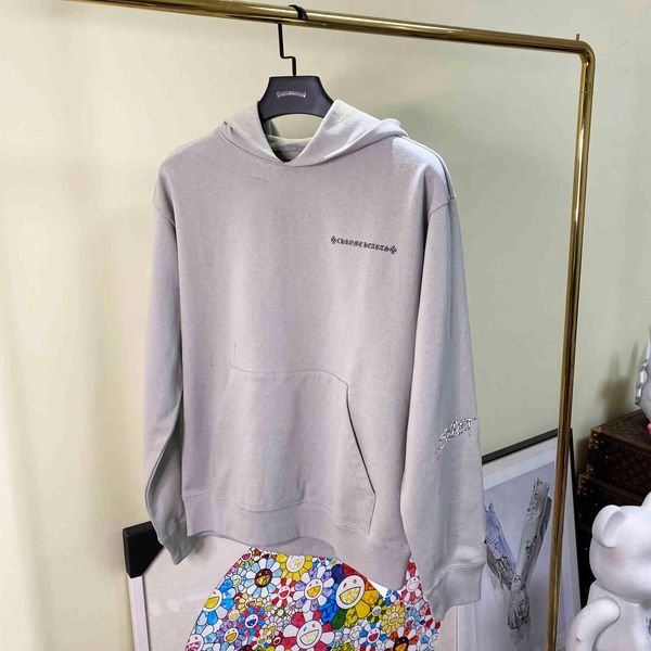 

brand crosin ch clown gray chrome/hearts big lip pikeking sanskrit graffiti american fabric david hoodie, Black
