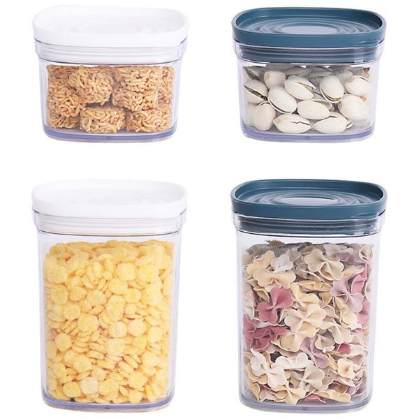 

storage bottles & jars plastic food jar tansparent sealed coffee beans tea cereal preservation container box dnj998