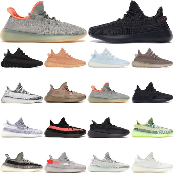 

2021 new original running shoes men women yezy sulfur static reflective sesame natural marsh lundmark israfil glow fad earth outdoor sports