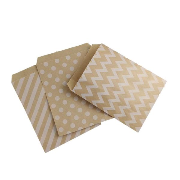

gift wrap dot kraft birthday paper candy biscuit bags wrapping supplies popcorn bag packing pouch pastry tool wave
