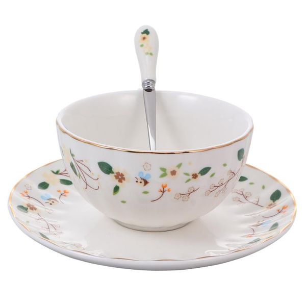 

mugs 1 set household exquisite coffee cup ceramic with spoon and dish