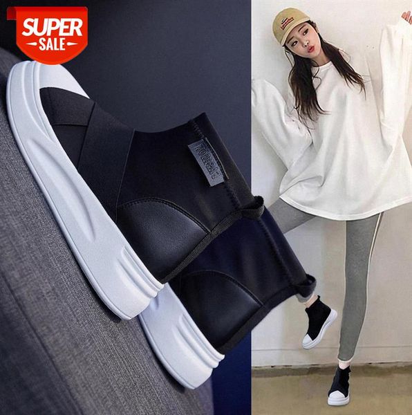 

ins socks shoes women korean version of all-match high-female students increase casual c136 #f28m