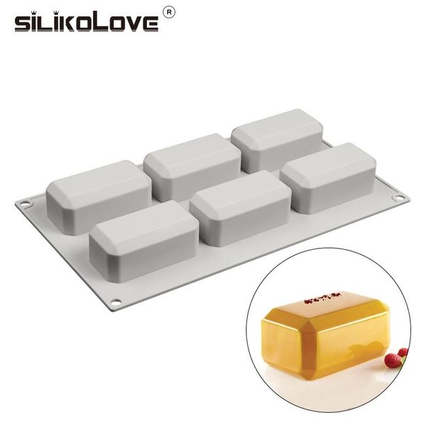 

craft tools silikolove reusable soap molds 6 cavity silicone mold making rectangular handmade form for home bathroom