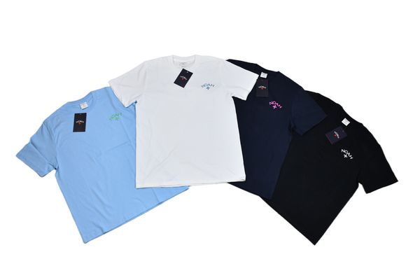 

chrome/hearts tees crosin 21 summer new nh core tee cross front and back print short sleeve high street couple t-shirt, White