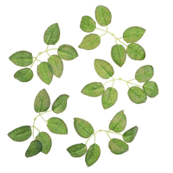 

decorative flowers & wreaths 36pcs fake leaves home layout adorn artificial green