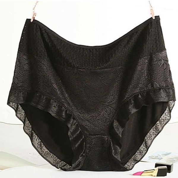 

women's panties plus size 8xl 150kg women modal high waist underwear ladies seamless large brief breathable, Black;pink