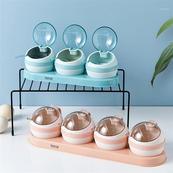 

storage bottles & jars 1 set of multifunctional plastic ps spice container condiment salt for home