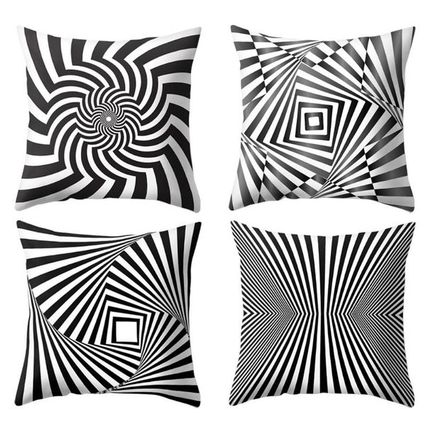 

pillow case cushion cover decorative pillows fashion seat cushions home decor visual geometry abstract throw sofa pillowcase