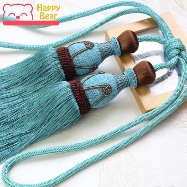 

pair fashion rayon knit curtain tieback modern exquisite decoration accessories europe double ball other home decor