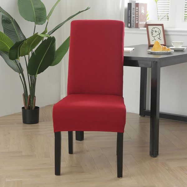 

chair covers elastic polyester high back dining slipcovers wedding banquet party