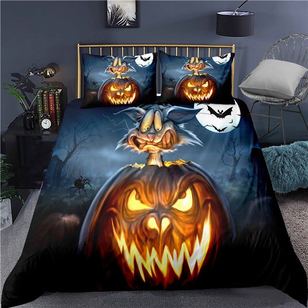 

thorn horror halloween 3d printing colorful bedding sets duvet cover-12