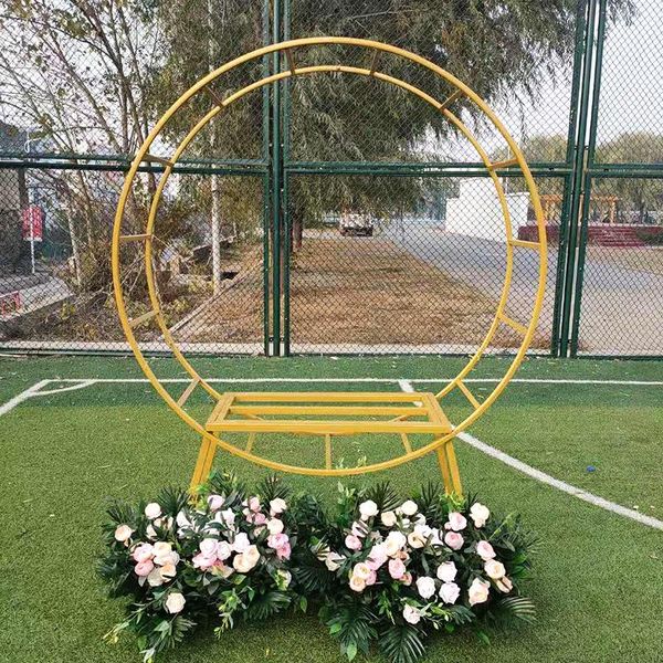 

party decoration wedding arch stand backdrop pography iron props flower stool ring customization