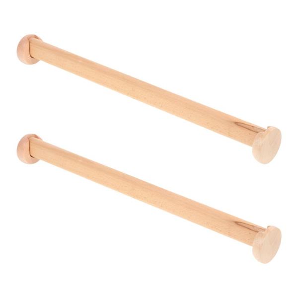 

hangers & racks 2pcs closet rods sturdy simple wardrobe clothes rails wood hanger