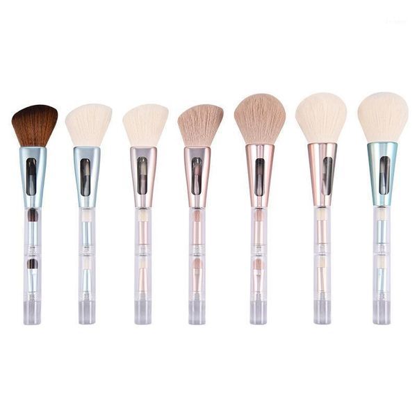 

spring four-in-one portable makeup brush tool beauty blush eye shadow brushes1