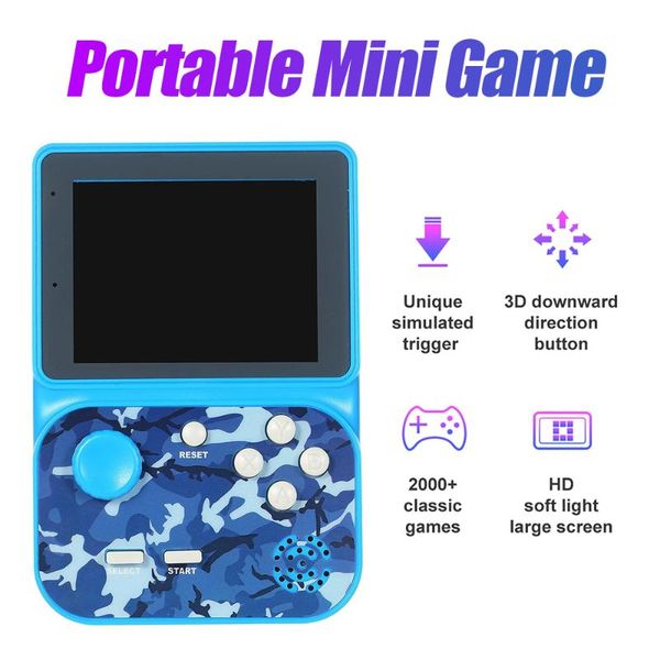 

mini game console portable retro handheld machine classical rechargeable 360Â°joystick for boys players