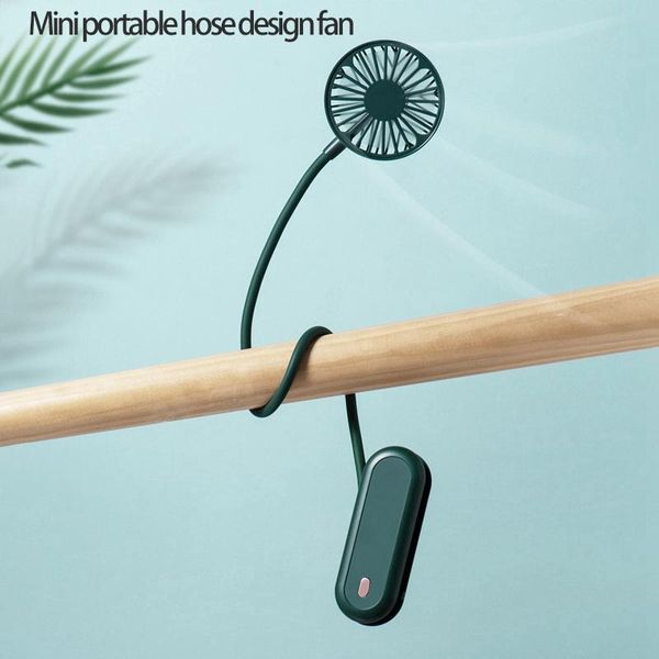 

electric fans mini portable winding fan small usb handheld personal hanging neck desk stroller light for outdoor home travel