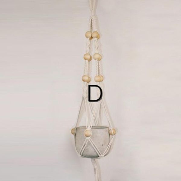 

planters & pots home yarddecor macrame rope plant hanger garden flower pot holder hanging basket