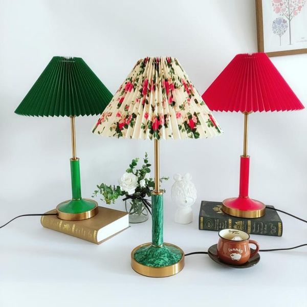 

xianfan korean fabric composite pvc lampshade el lobby wedding decoration desk lamp household table for living room lamps