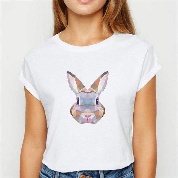 

oversize animals rabbit kawaii men spring and women summer hipster cute cartoon tee vestidos round neck, White;black