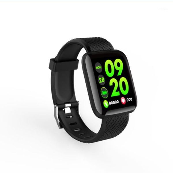 

smart wristbands d13 heart rate and blood pressure intelligent information reminder 116 plus color screen men women monitoring bracelet1