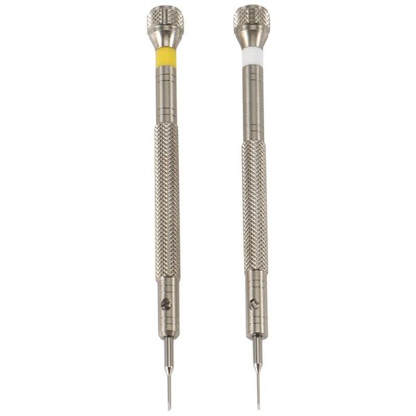 

repair tools & kits 2pcs/lot 0.6mm,0.8mm flat type watch screwdrivers,watchmaker set screwdrivers