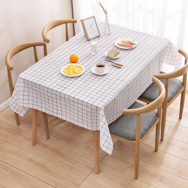 

table cloth plaid decorative tablecloth waterproof oilproof rectangular wedding party dining cover tea household textiles