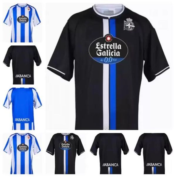 

21 22 deportivo de la coruna soccer jerseys home third kit mollejo 2021 2022 m.kone sabin aketxe santos jersey football shirt top, Black;yellow