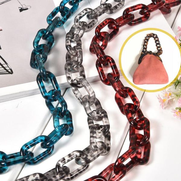 

bag parts & accessories 60 cm fashion woman handbag accessory chain detachable replacement white beige strap women shoulder diy resin cute, Black