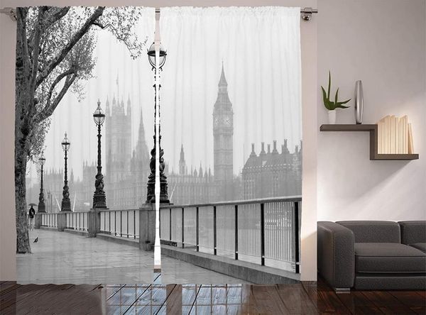 

curtain & drapes london curtains big ben from walking way by thames river with lanterns under the rain image living room bedroom window