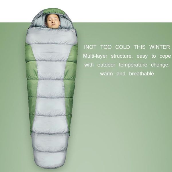 

ultra light waterproof hiking sleeping bag envelope portable with cap for travelling camping autumn winter bags