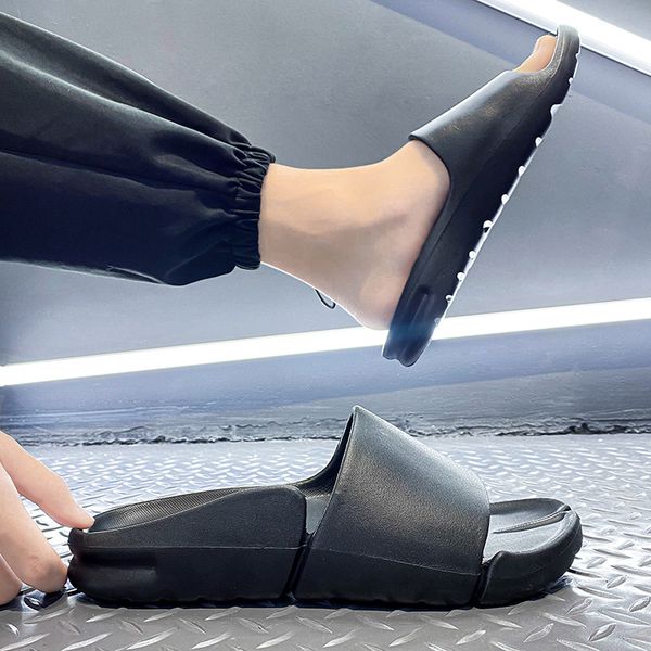 

fashion funny fish slippers men shoes girls boys women summer beach slipper 2021 arrival family children slides 136, Black