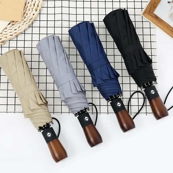 

umbrellas lydia wind resistant three folding automatic umbrella rain women auto luxury big windproof