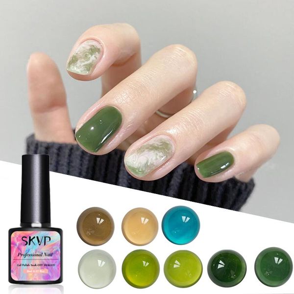 green nail gel 3pcs/set, Red;pink