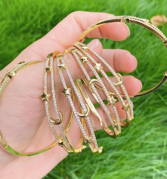 

bangle 2021 fashion star moon jewelry simple bracelet and for women, Black