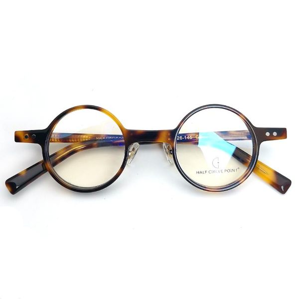 

fashion sunglasses frames hp238 acetate glasses frame men women handmade vintage round 2021 optical myopia prescription eyeglasses retro cle, Black