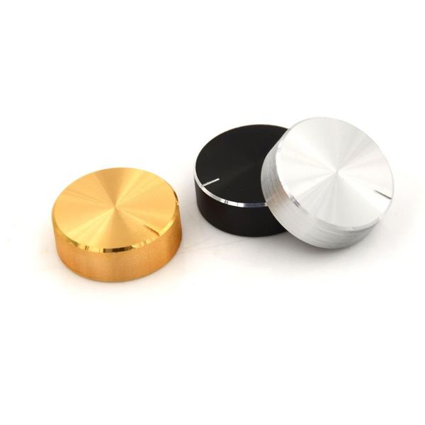 

computer speakers 1pcs aluminum volume control rotary knobs black silver gold for 6mm dia. knurled shaft potentiometer