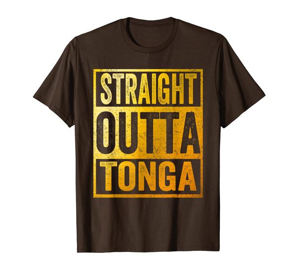 

straight outta tonga shirt, White;black