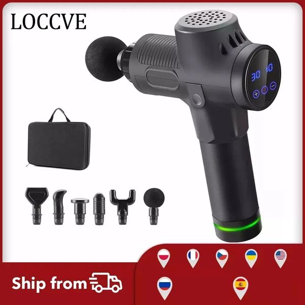 

high frequency massage gun muscle massager relax body relaxation electric massager with portable bag for fitness