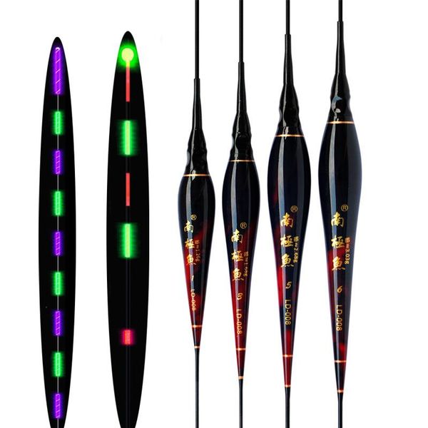 

fishing accessories luminous floats double antenna glowing light night fresh water buoy shallow bobber carp tackle