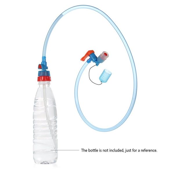 

90cm hydration dinking tube kit water bladder hose with sleeve for outdoor camping running hiking cycling bottle