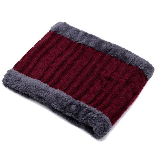 

women neck collar sports fashion warm knit outdoor scarf average size adjustable blended winter hats, Black;white