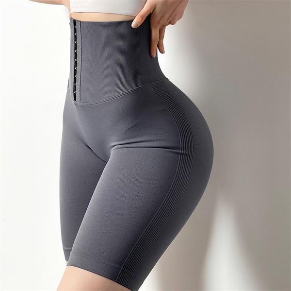 

women's shorts ladies knitted booty lifting fitness pants hip-lifting short yoga high waist breasted tight-fitting quick-drying, White;black