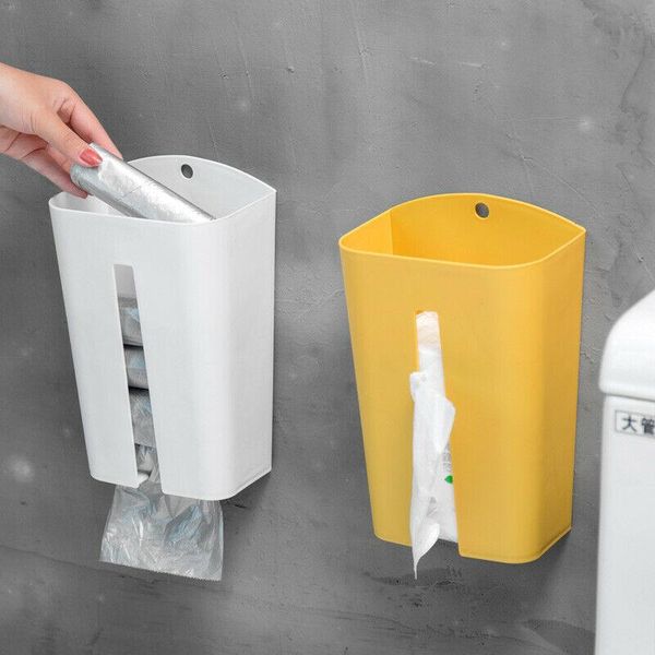 

pcs wall-mounted bathroom kitchen organizer case tissue box cover holder garbage bag storage boxes housekeeping container & napkins